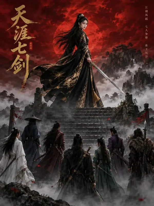 短剧《金朝有掌门》封面海报，古装题材